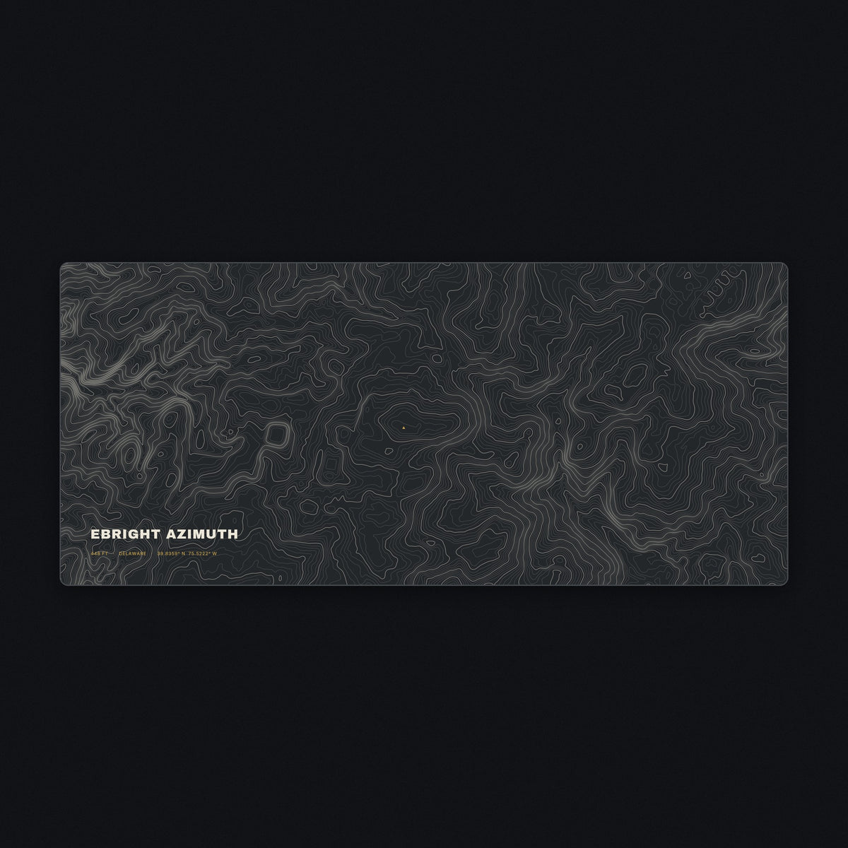 Ebright Azimuth Topo Desk Mat, flat view