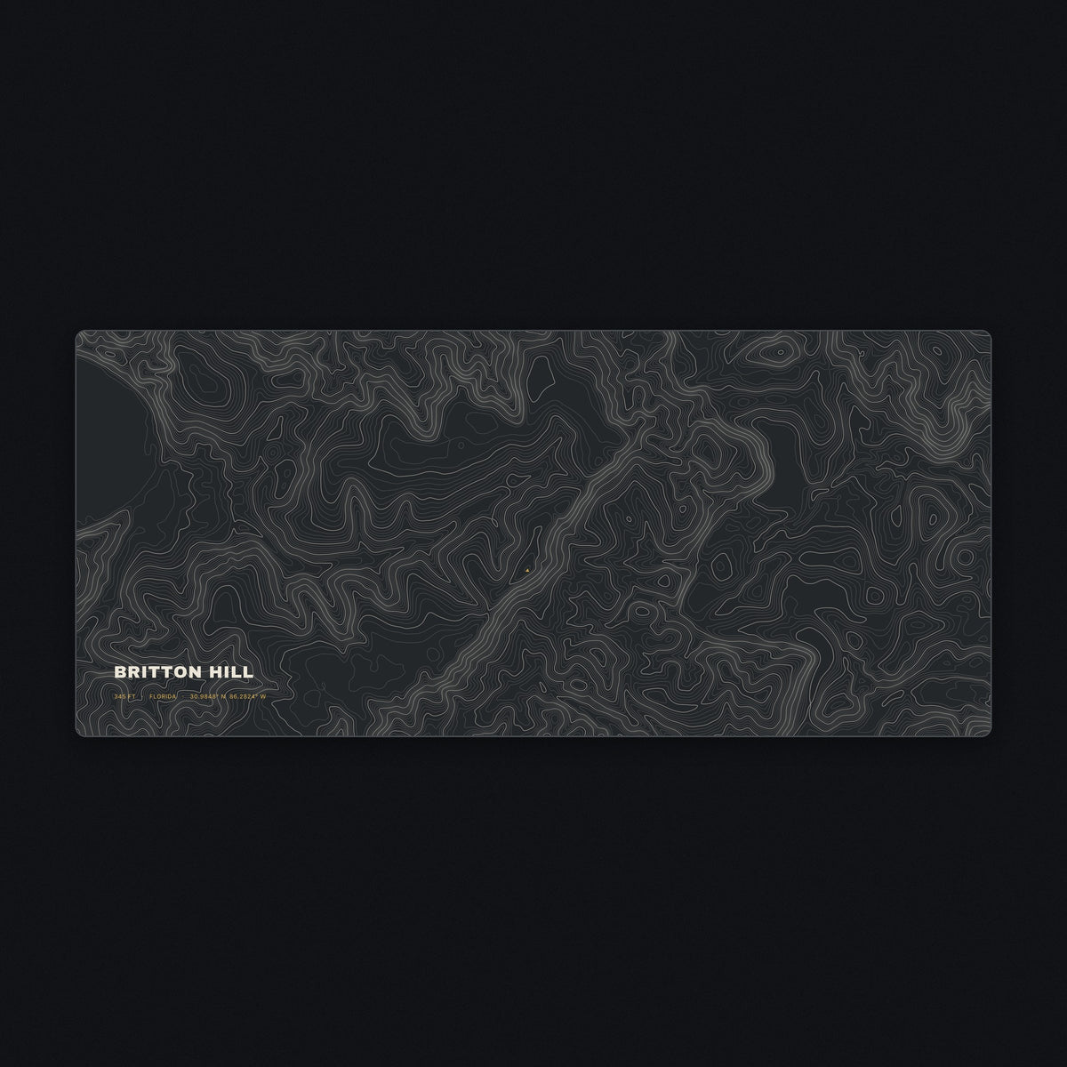 Britton Hill Topo Desk Mat, flat view