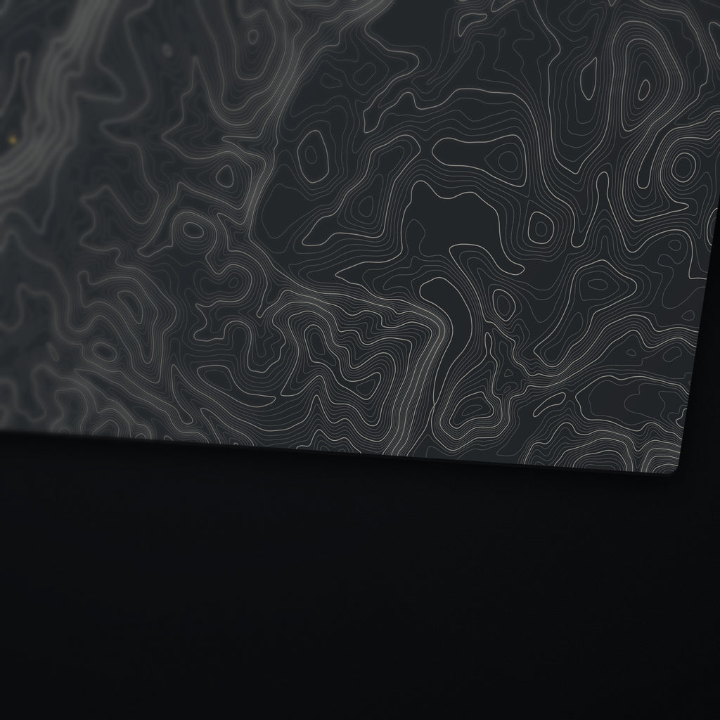 Britton Hill Topo Desk Mat, edge detail