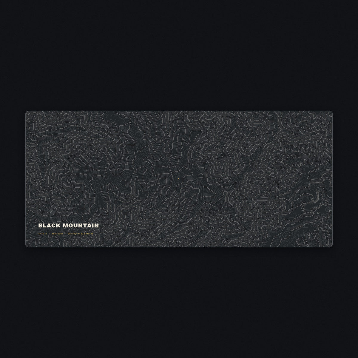 Black Mountain Topo Desk Mat, flat view
