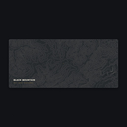 Black Mountain Topo Desk Mat, flat view