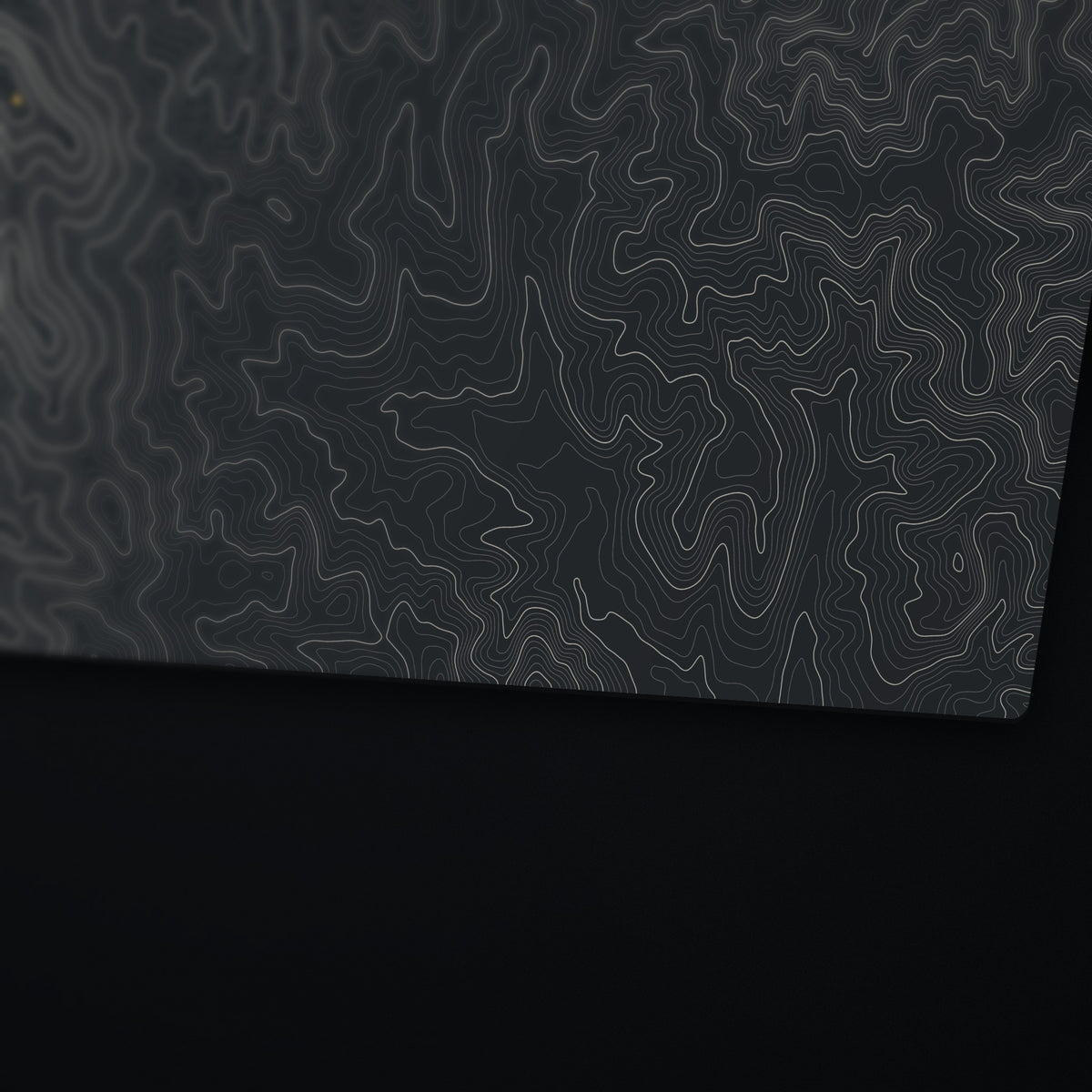 Driskill Mountain Topo Desk Mat, edge detail
