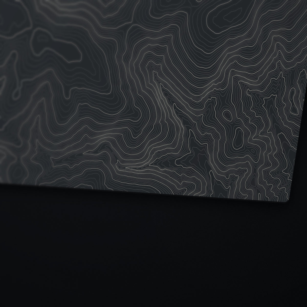 Taum Sauk Mountain Topo Desk Mat, edge detail