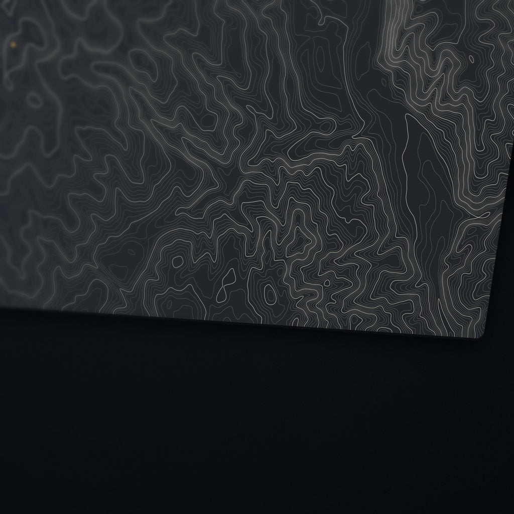 Campbell Hill Topo Desk Mat, edge detail