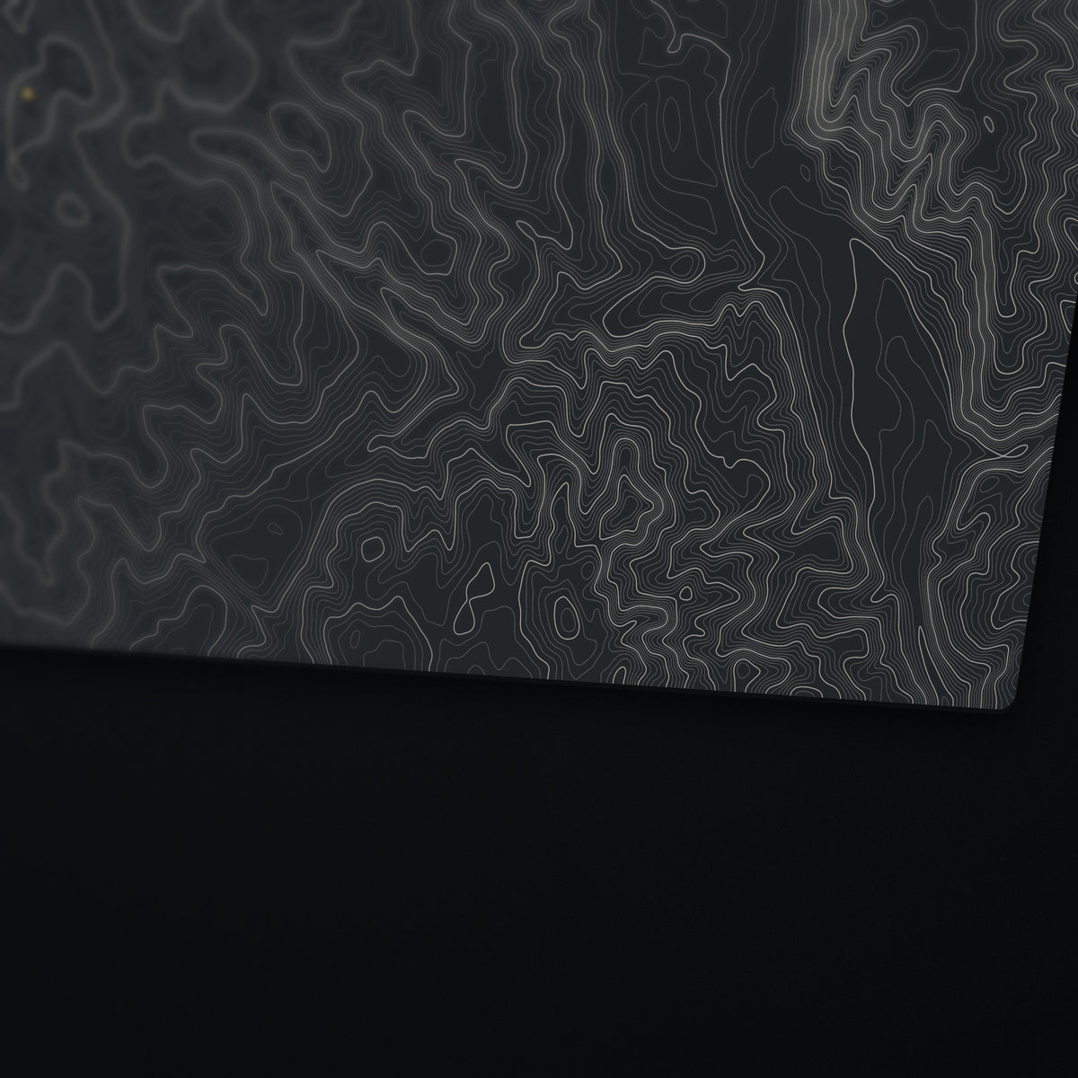 Campbell Hill Topo Desk Mat, edge detail
