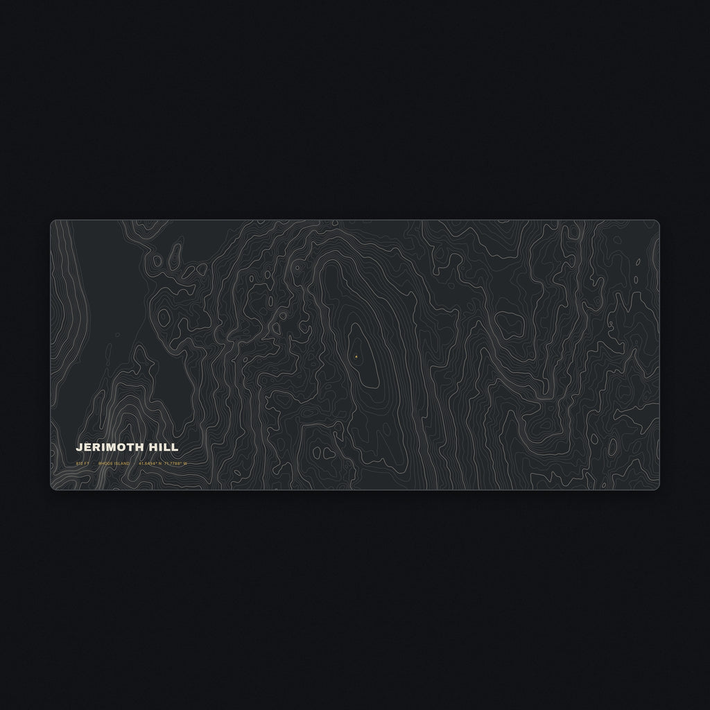 Jerimoth Hill Topo Desk Mat, flat view