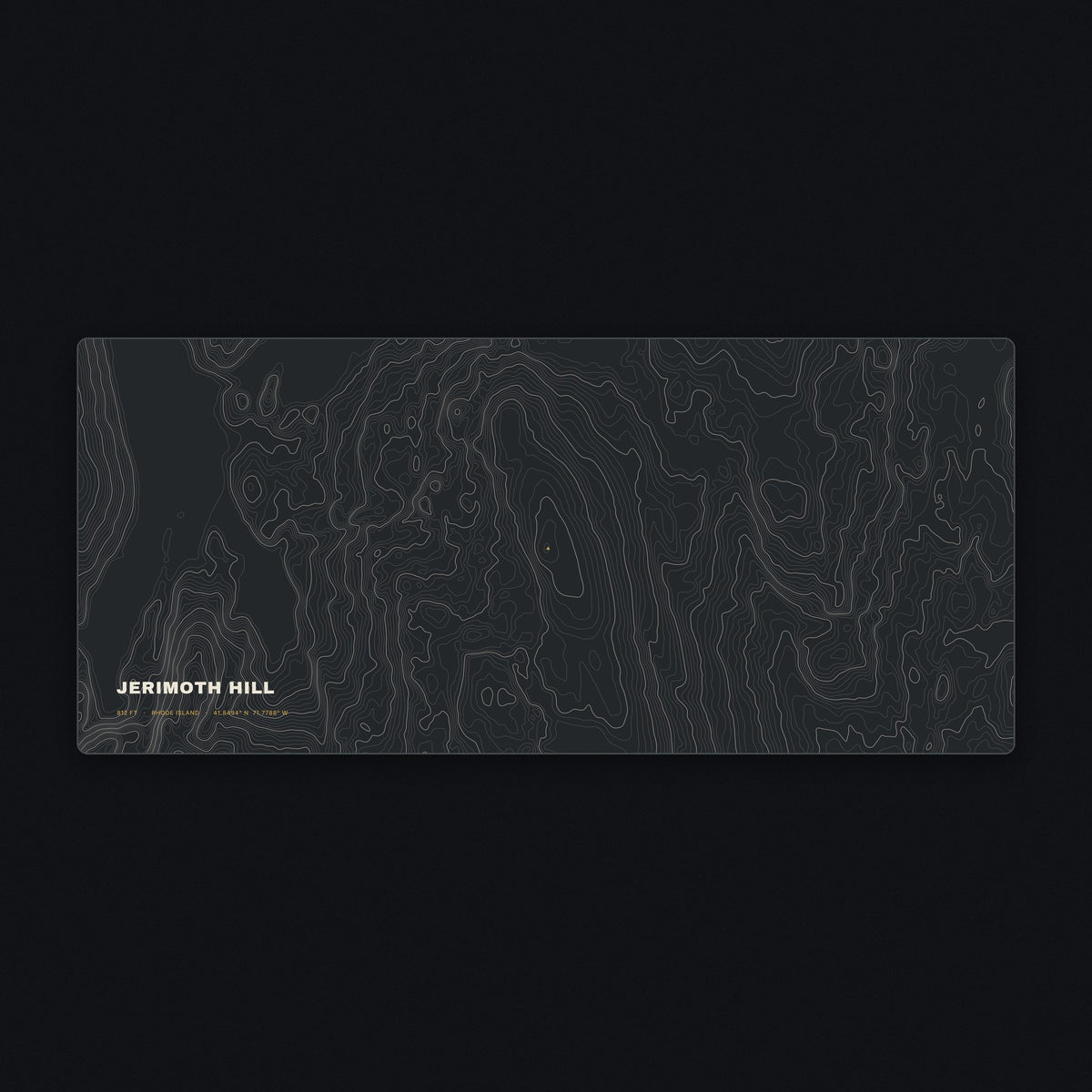 Jerimoth Hill Topo Desk Mat, flat view