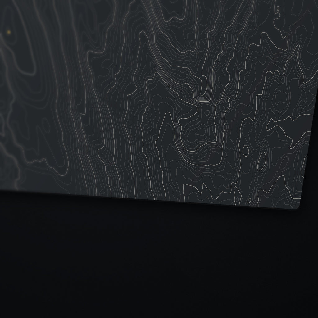 Jerimoth Hill Topo Desk Mat, edge detail