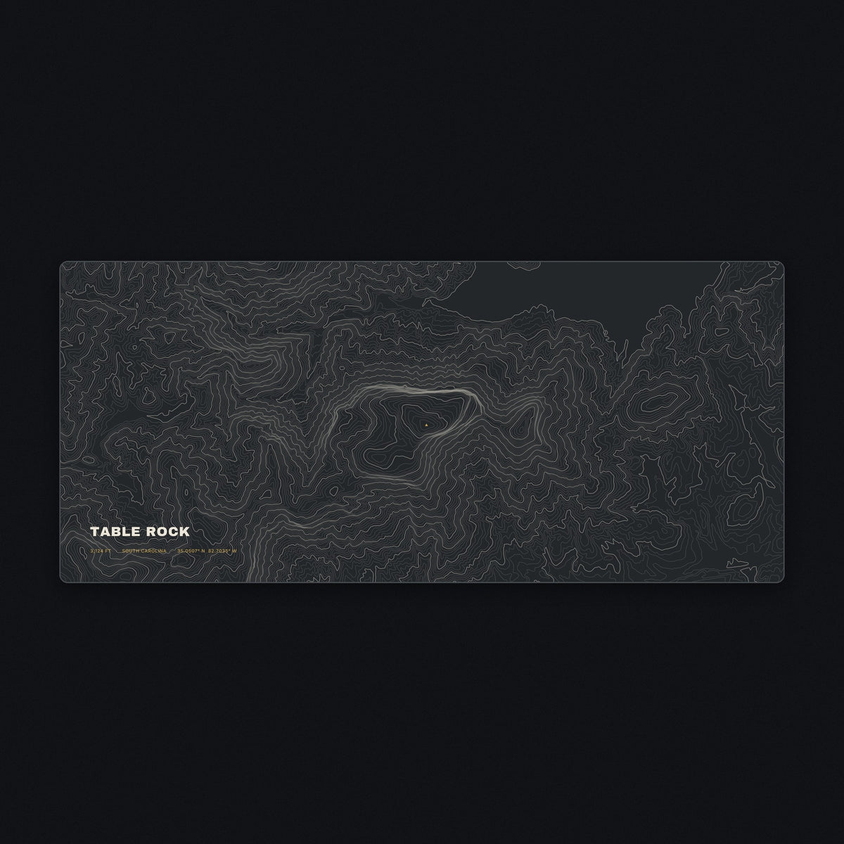 Table Rock Topo Desk Mat, flat view