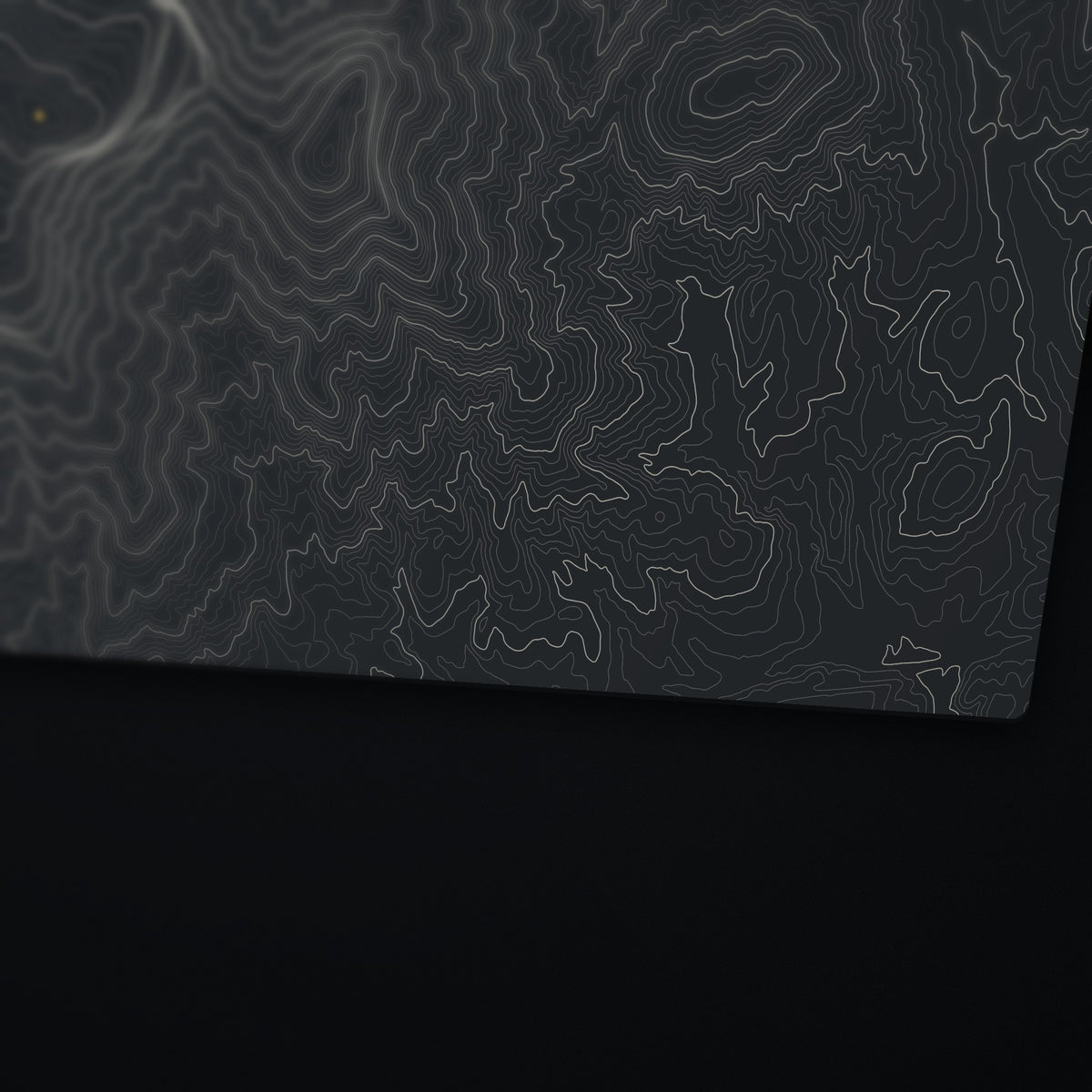 Table Rock Topo Desk Mat, edge detail