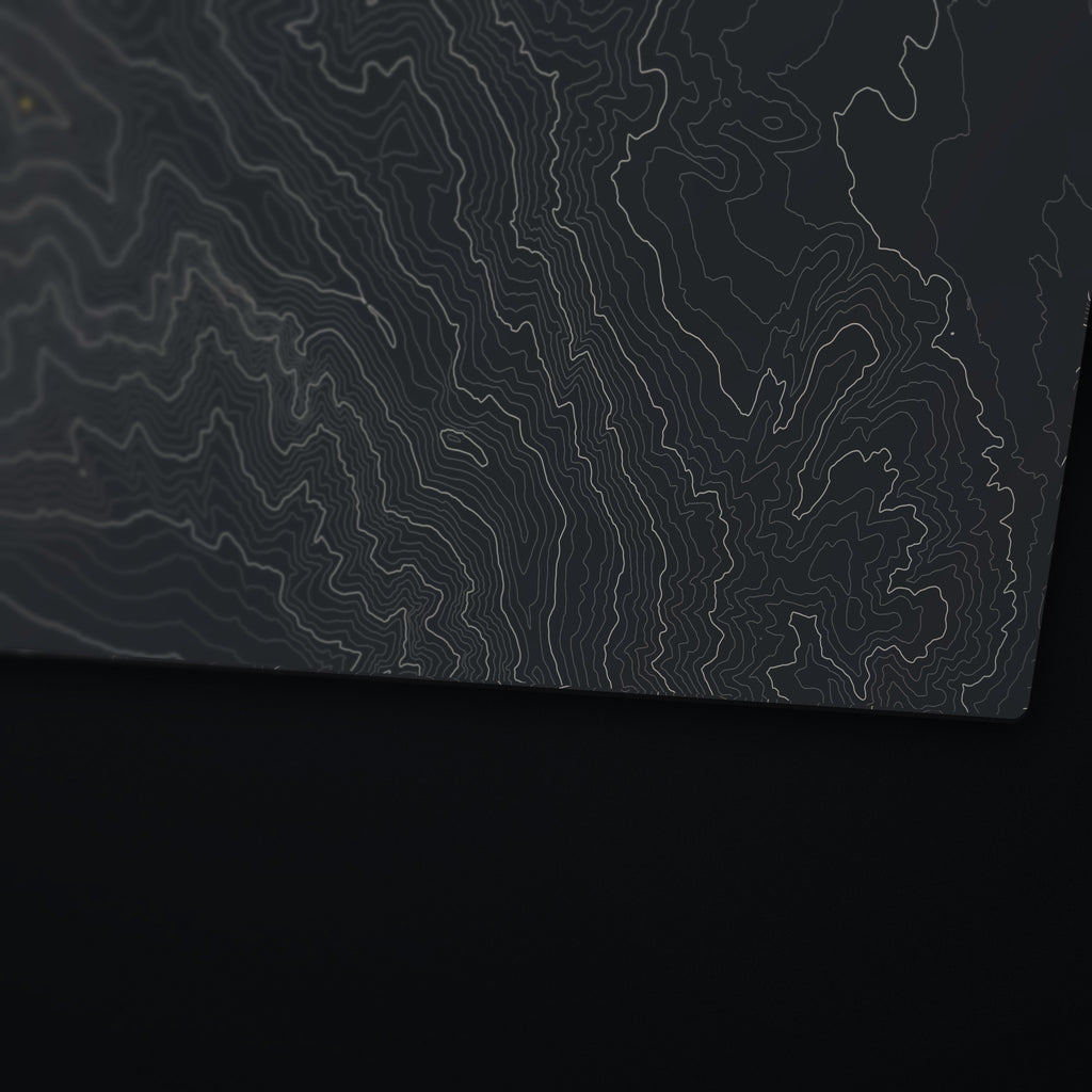 Ben Lomond Topo Desk Mat, edge detail