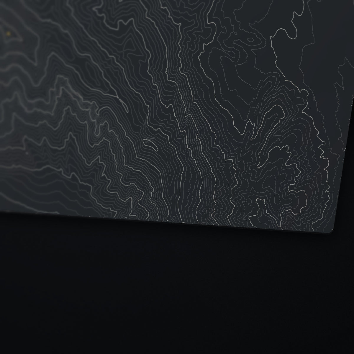 Ben Lomond Topo Desk Mat, edge detail