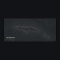 Rib Mountain Topo Desk Mat, flat view