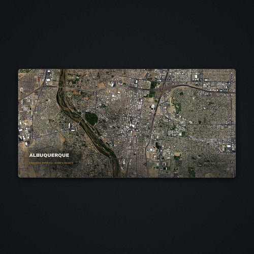 Albuquerque Satellite Desk Mat, flat view