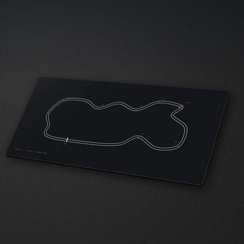 Apex Desk Mat at an angle on a stone desk