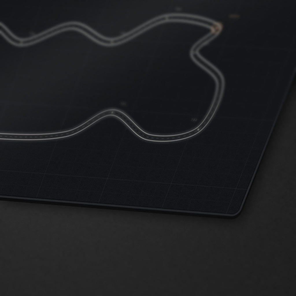 Apex Desk Mat, stitched edge detail