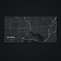 Baltimore Street Map Desk Mat, flat view