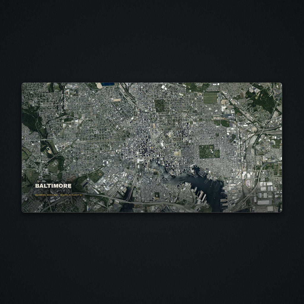 Baltimore Satellite Desk Mat, flat view