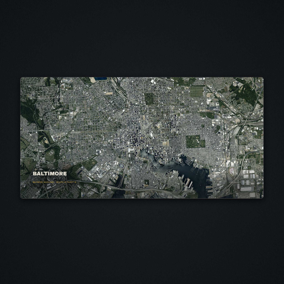 Baltimore Satellite Desk Mat, flat view