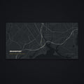 Bridgeport Street Map Desk Mat, flat view
