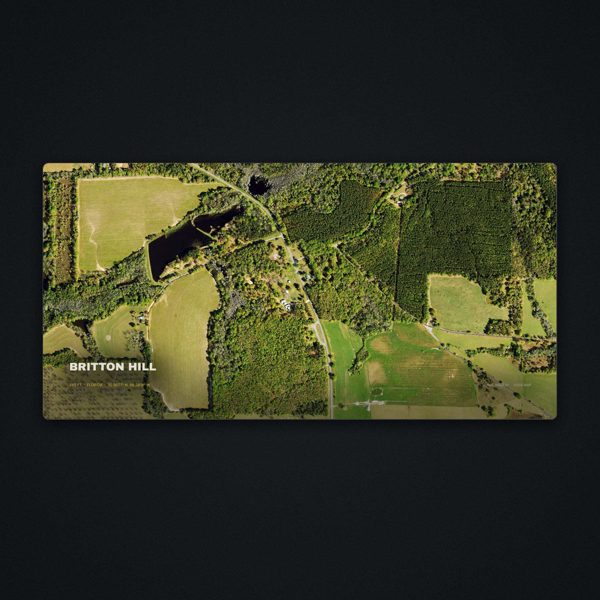Britton Hill Satellite Desk Mat, flat view