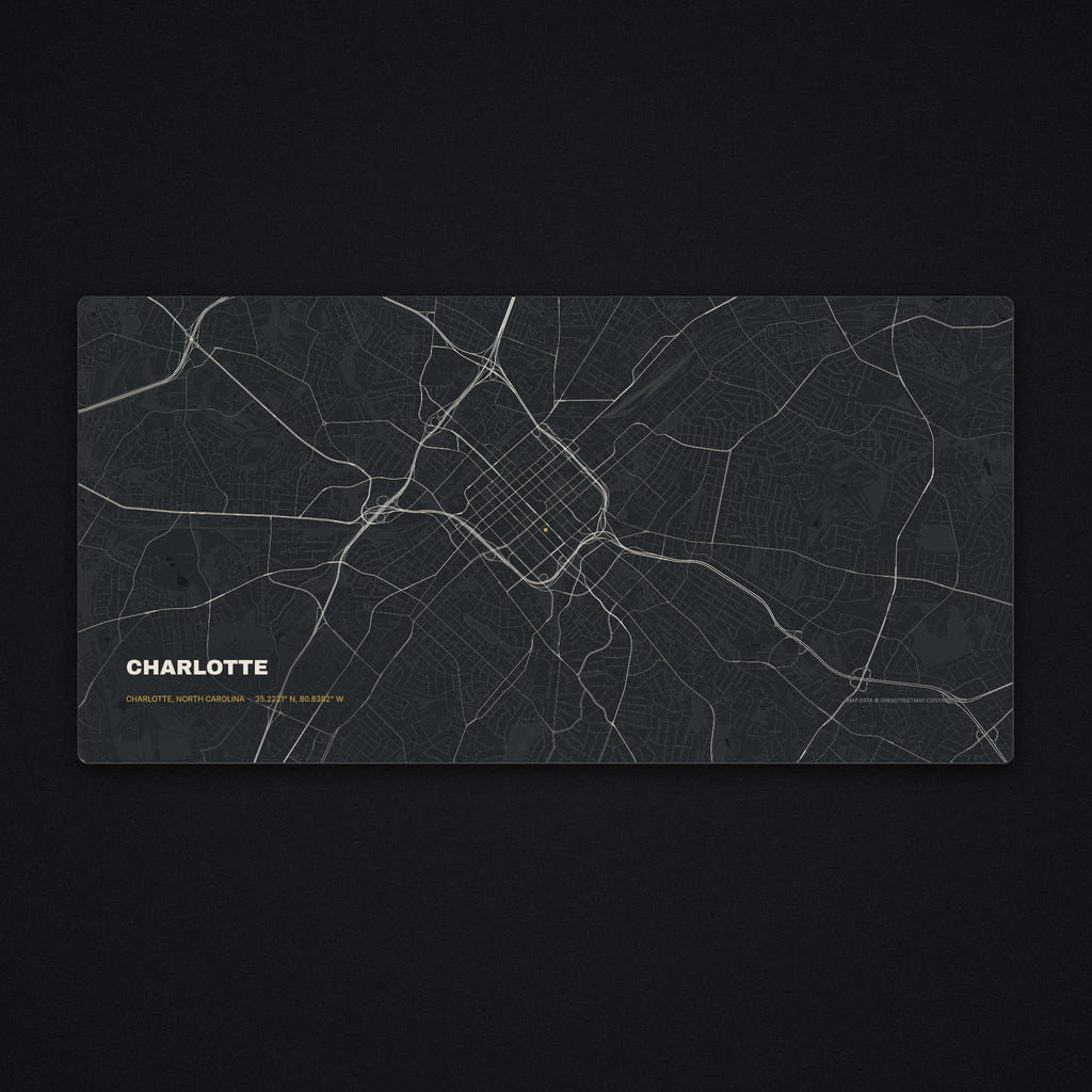 Charlotte Street Map Desk Mat, flat view