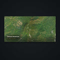 Cheaha Mountain Satellite Desk Mat, flat view