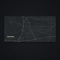 Cheyenne Street Map Desk Mat, flat view
