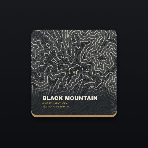 Black Mountain Topo Coaster, flat view