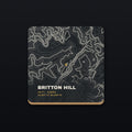 Britton Hill Topo Coaster, flat view