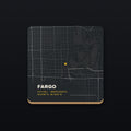 Fargo Street Map Coaster, flat view