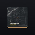 Huntsville Street Map Coaster, flat view