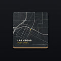 Las Vegas Street Map Coaster, flat view
