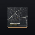 Los Angeles Street Map Coaster, flat view