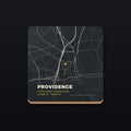 Providence Street Map Coaster, flat view