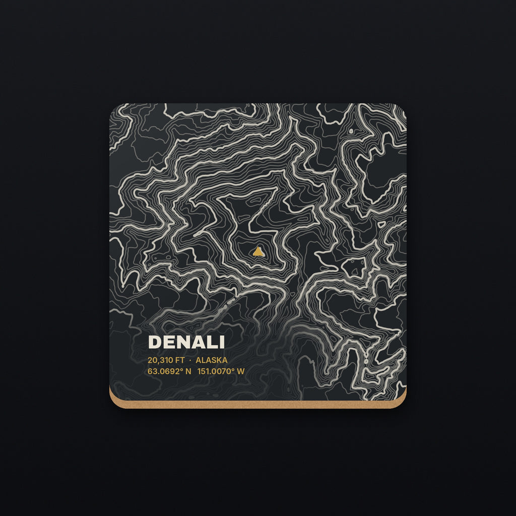 Denali Topo Coaster, flat view