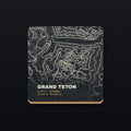 Grand Teton Topo Coaster, flat view