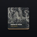 Granite Peak Topo Coaster, flat view