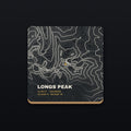 Longs Peak Topo Coaster, flat view