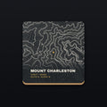 Mount Charleston Topo Coaster, flat view