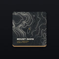 Mount Davis Topo Coaster, flat view