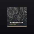 Mount Greylock Topo Coaster, flat view