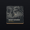 Mount Katahdin Topo Coaster, flat view