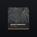 Mount Mansfield Topo Coaster, flat view