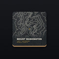 Mount Washington Topo Coaster, flat view