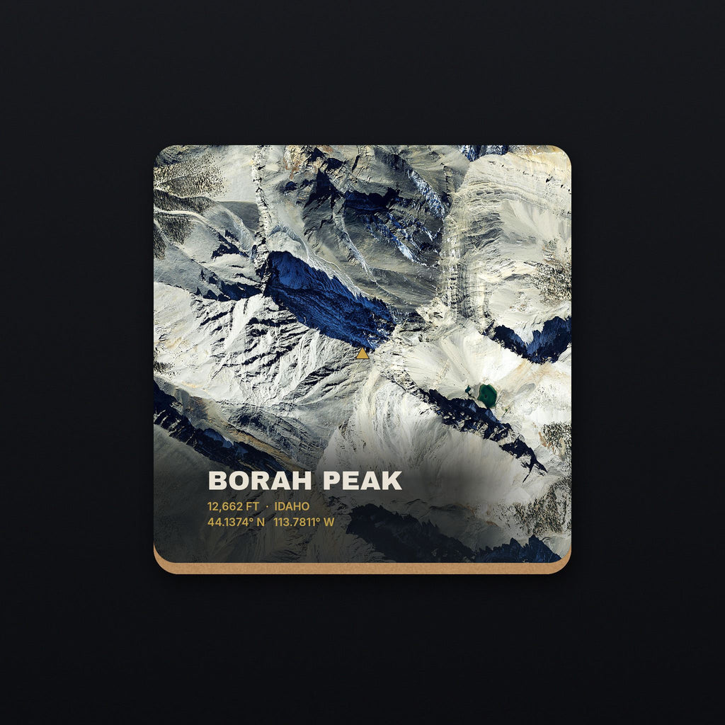 Borah Peak Satellite Coaster, flat view
