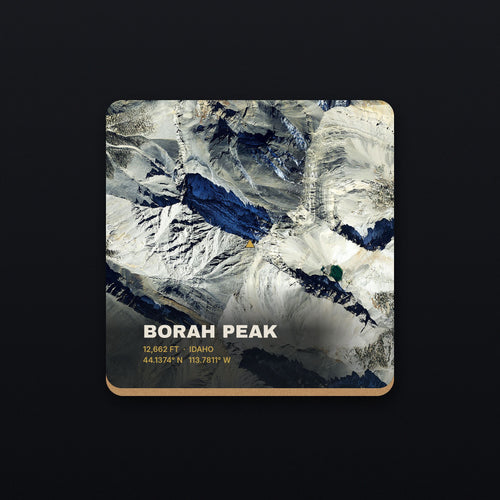 Borah Peak Satellite Coaster, flat view