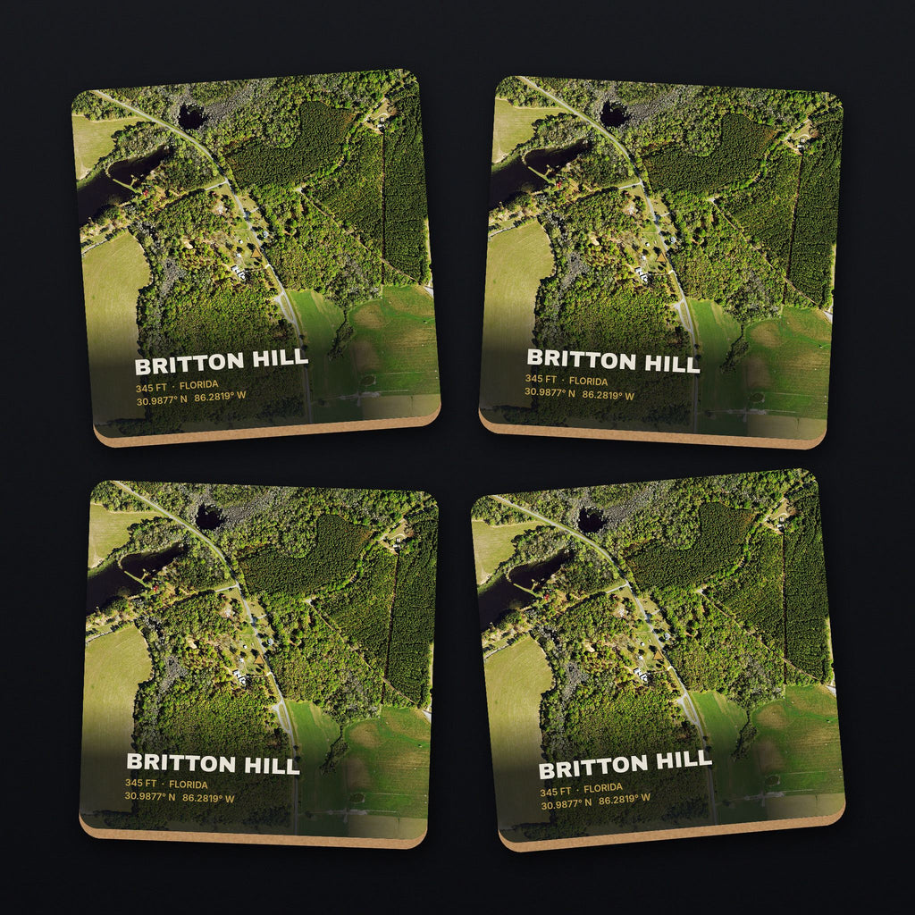 Britton Hill Satellite Coaster Set, all 4 coasters