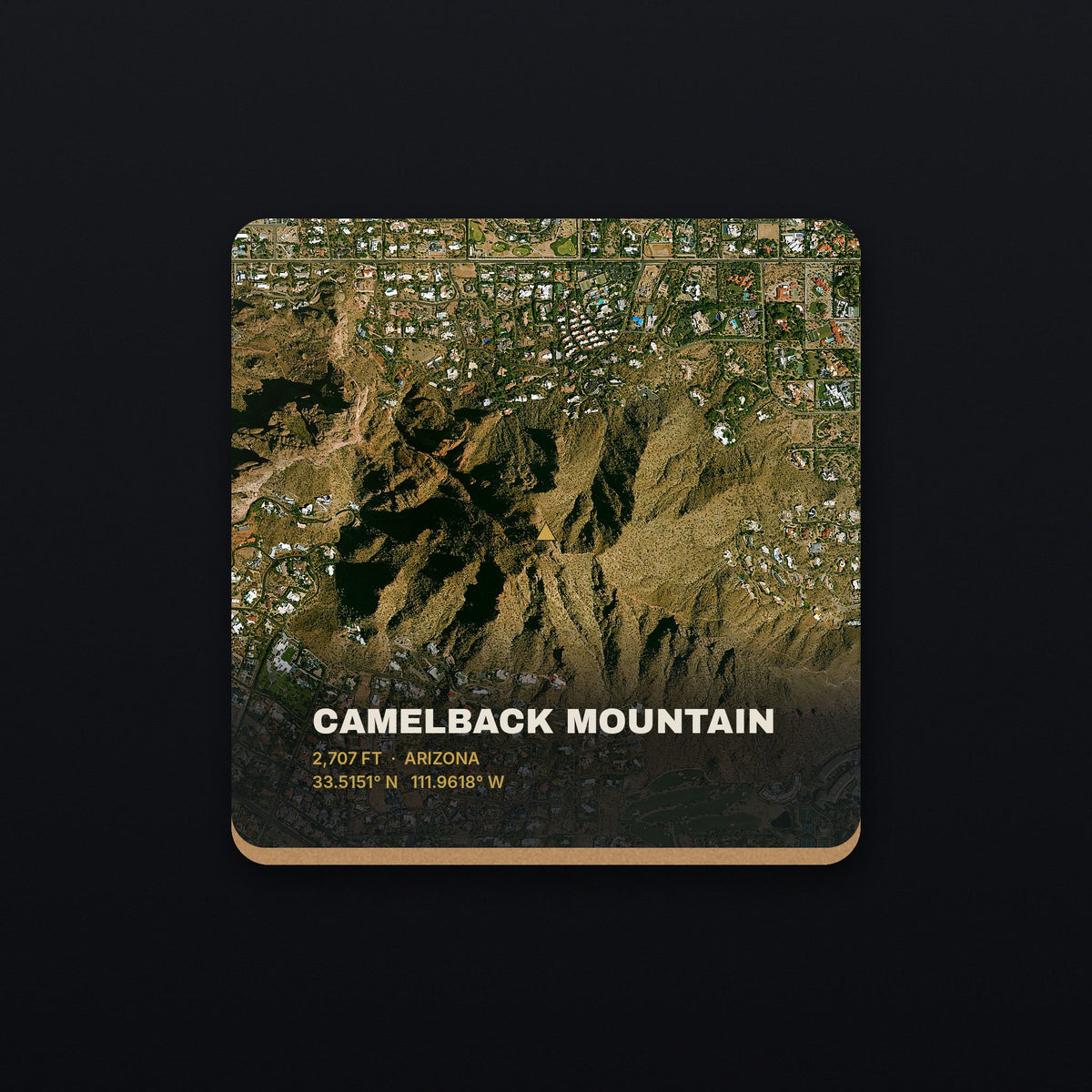 Camelback Mountain Satellite Coaster, flat view