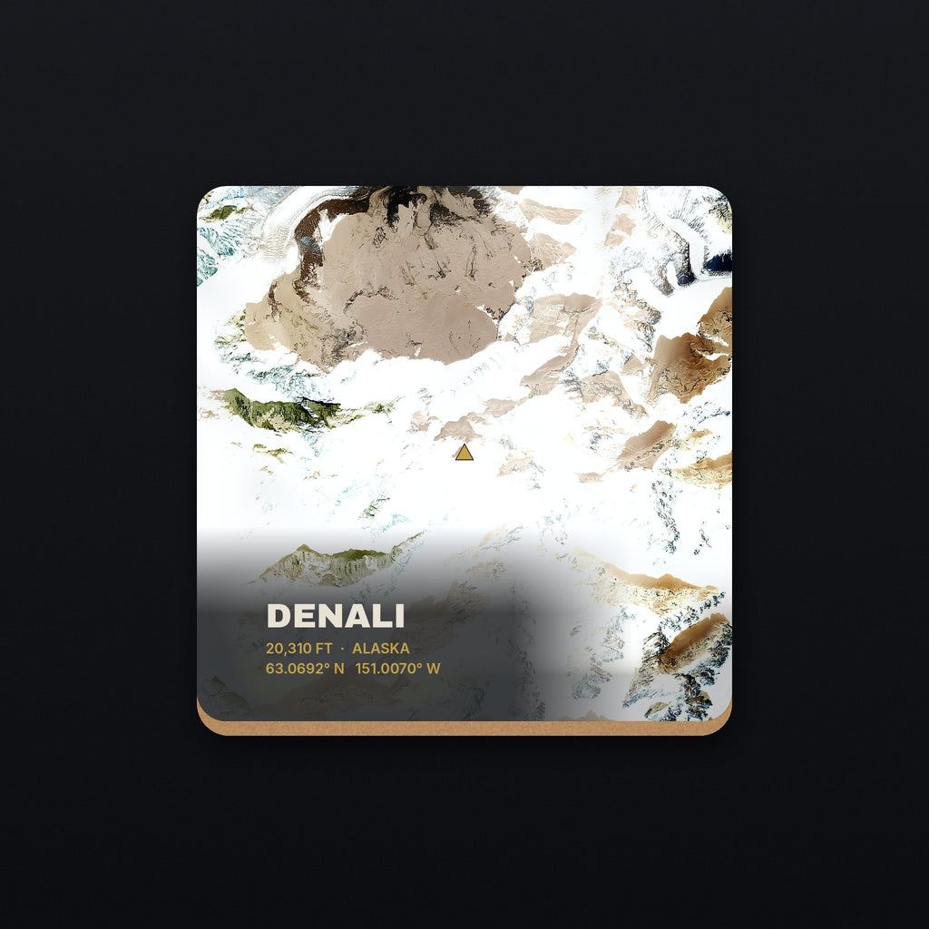Denali Satellite Coaster, flat view